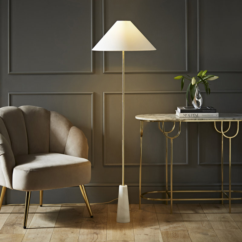 Vassilieva 148cm Gold Traditional Floor Lamp