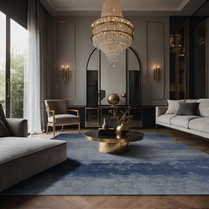 Tapis gris soyeux et moelleux, Tapis de couloir 2 pi x 4 pi