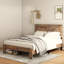 Structure de lit plateforme en bois robuste avec rangement sous le lit et assemblage facile, aucun sommier requis-1407482318-1407482309