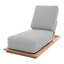 Hermosa Outdoor Teak Chaise Lounge-311407008