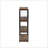 Weathered Oak And Black Finish Bookshelf With 3 Tiers, Perfect For Modern Storage And Display