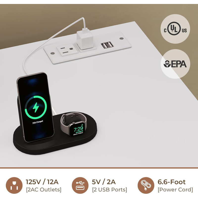 9 Drawer Dresser For Bedroom With Led Lights, Large Chest Of Drawers Handle Free, Modern Long Dressers With Charging Station,for Living Room,cloakroom,entryway