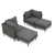 Gray Cushion/Gray Frame