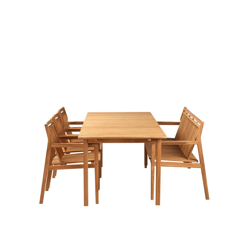 Sammen Outdoor Teak Bench