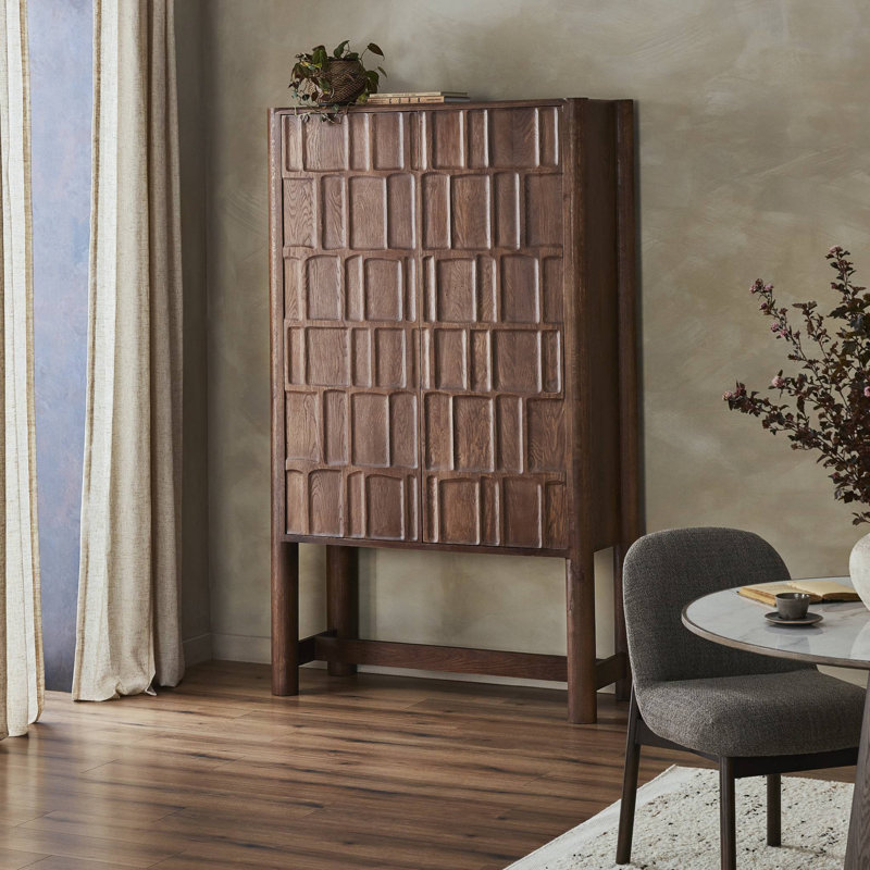 Ezri Cabinet-Black Oak, Brown
