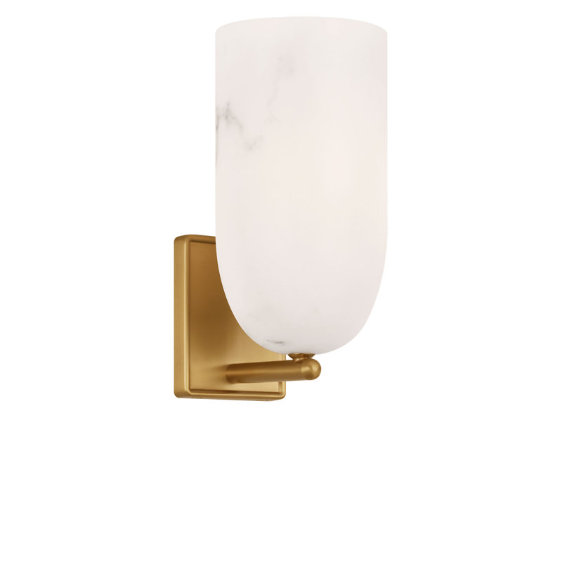 Savina 12 Sconce, Burnished Brass