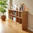 Wooden Display Cabinet with Open Shelves and Bottom Drawers, 70.87 Inches Long, Multifunctional Side Cabinet