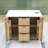 Kitchen Island with Drop Leaf, Power Outlet, Storage-6 Door Shelves and Adjustable Shelves-1245453738
