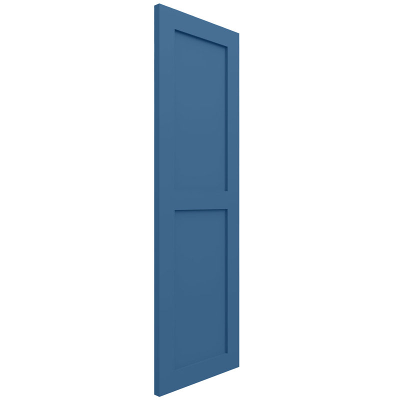 Deux volets plats égaux EnduraCore Composite, L 18 po, Bleu séjour, 61"H