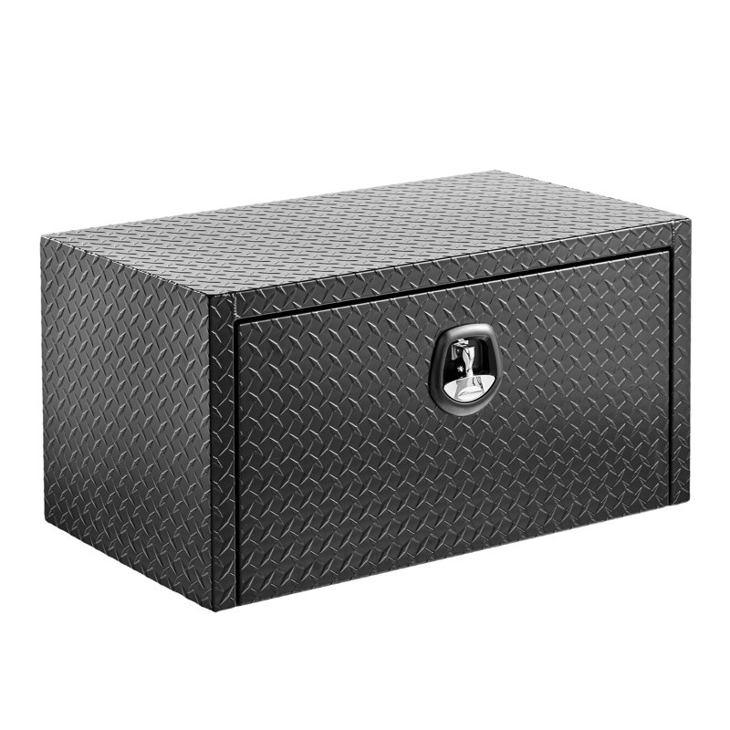 Coffre à outils en aluminium 36 pouces, coffre de remorque imperméable, cadre léger, serrure de sécurité, coffre à outils sous le lit, conception robuste, conception universelle