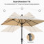 Parasol carré George West-1098835164