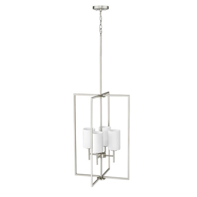 Luminaire suspendu rectangulaire à 4 lumières Sumika