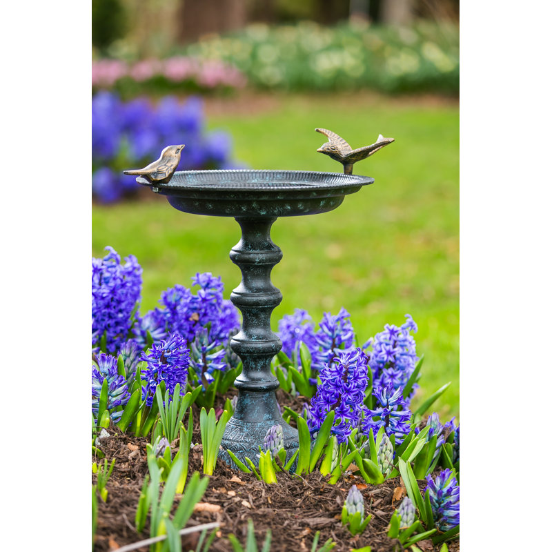 Cast Iron Pedestal Birdbath