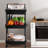VEVOR 3-Tier Rolling Utility Cart with Drawer, Kitchen Cart with Lockable Wheels