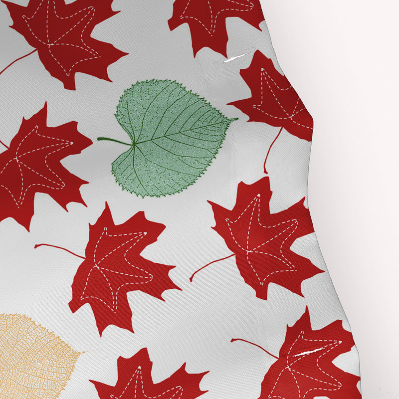 Rideau de douche Harrisonville Floral par E by Design, Rouge foncé
