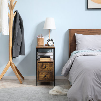 Bubba Narrow Side Table with Storage