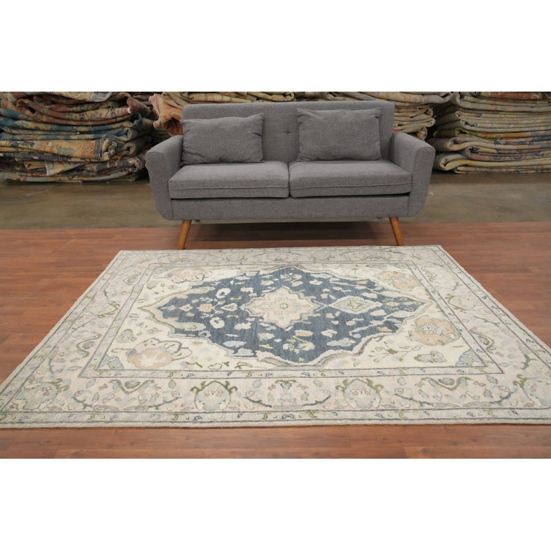 Vegetable Dye Oushak Oriental Rug 5x7