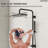 Wall Mount Rainfall Shower System, Dual‑Function Shower Head with Slide Bar, Handheld Shower-128567558
