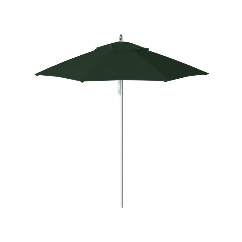 Parasol de marché 7 pi 6 po Dougall, Toile Sunbrella® vert forêt