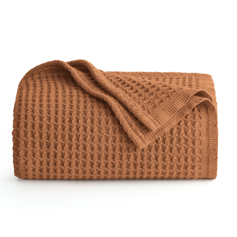 Jeté 100% coton 406 g / m² Literie respirant gaufré GentleSoft ™, Très grand lit, Pur bonheur