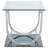 Garrett 2-piece Glass Top Coffee Table Set