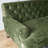 Pull Button Simple Modern Green Double Sofa