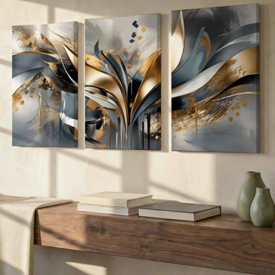 3 Pieces Exculisive Adorable Safari Animal Large Wall Art with Lion, Modern Canvas Decor for Living Room, Bedroom, Office and Home, Ready to Hang