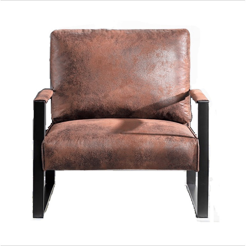 Chaise d'appoint classique Mid Century, Brun
