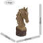 Raphael HORSE HEAD 36cm Carved Wood Effect