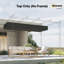 Brinli Dakota Fields Dark Grey Polyester Replacement Canopy for Pergola