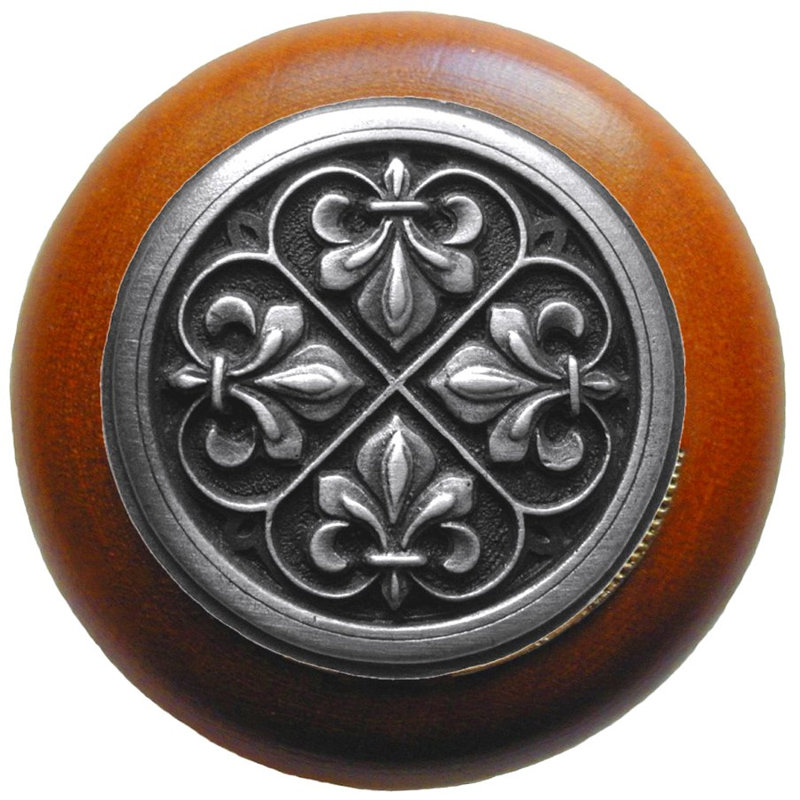 Olde World Mushroom Knob, Antique Pewter