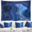 Tapisserie abstraite en agate bleue-28491591