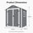 Windowed Gable Garden Shed