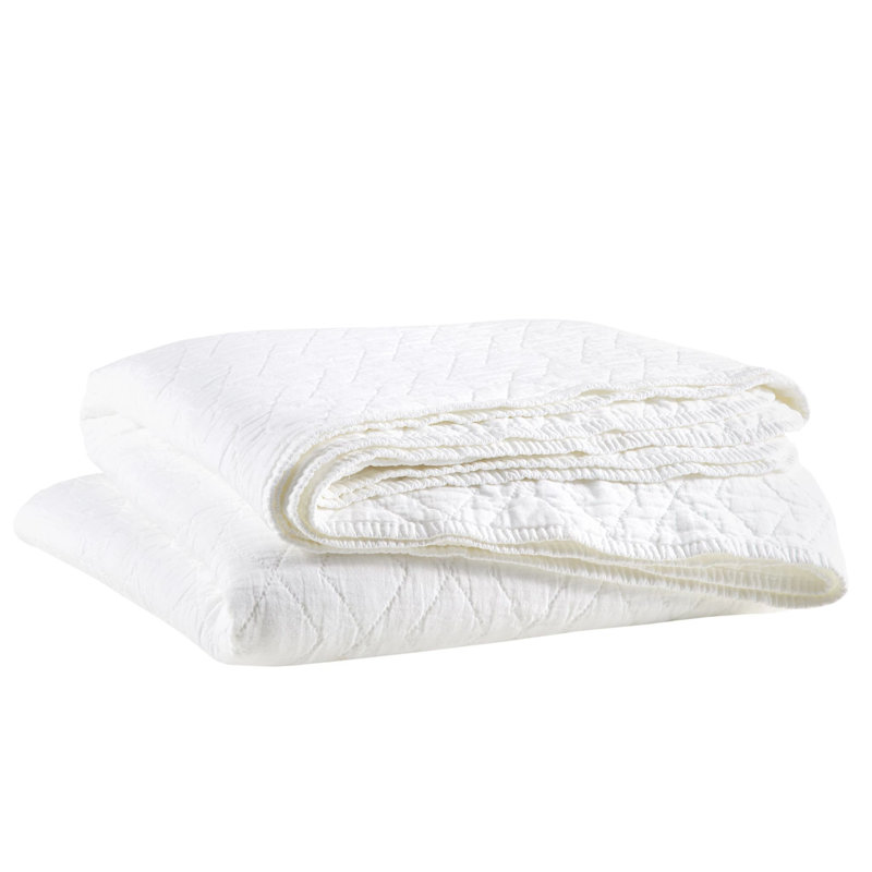 Birdie Quilted Coverlet, Full/Queen Quilt, White