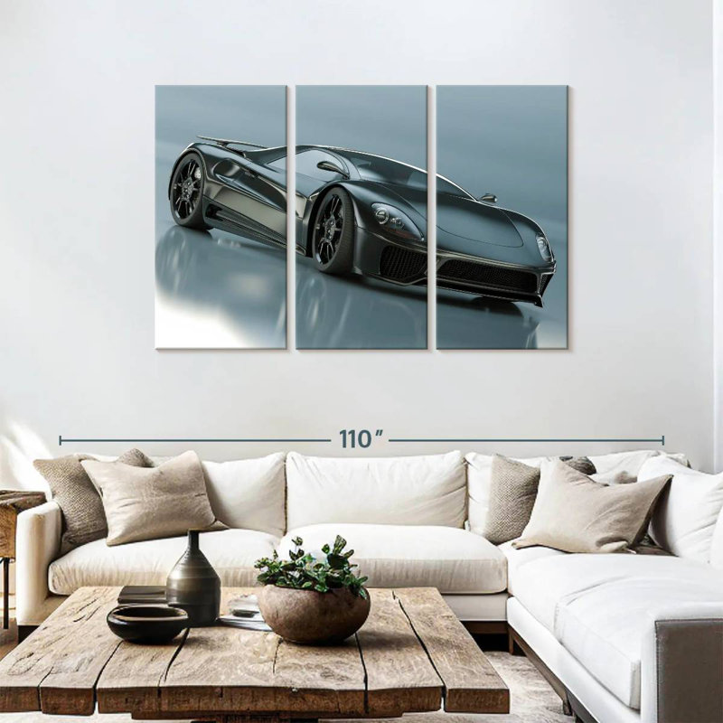 Mehar noir brillant Supercar, H 48 po x l 74 po