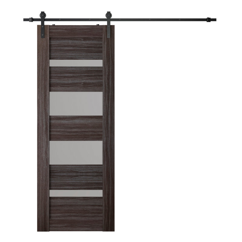 Porte de grange Mirella, Blanc, 27,75 po x 83,23 po