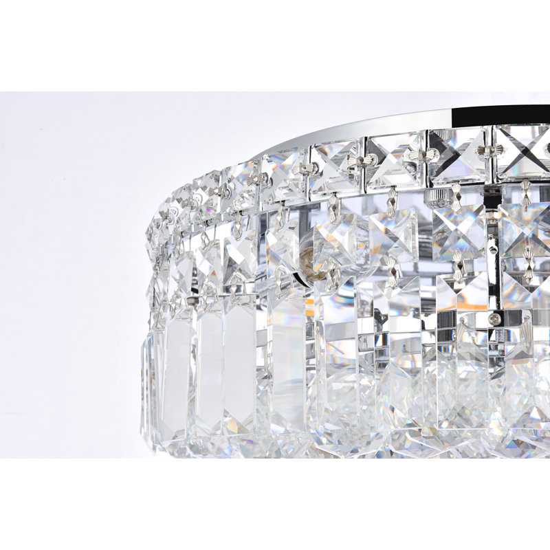 Isadora Crystal Flush Mount, Royal Cut