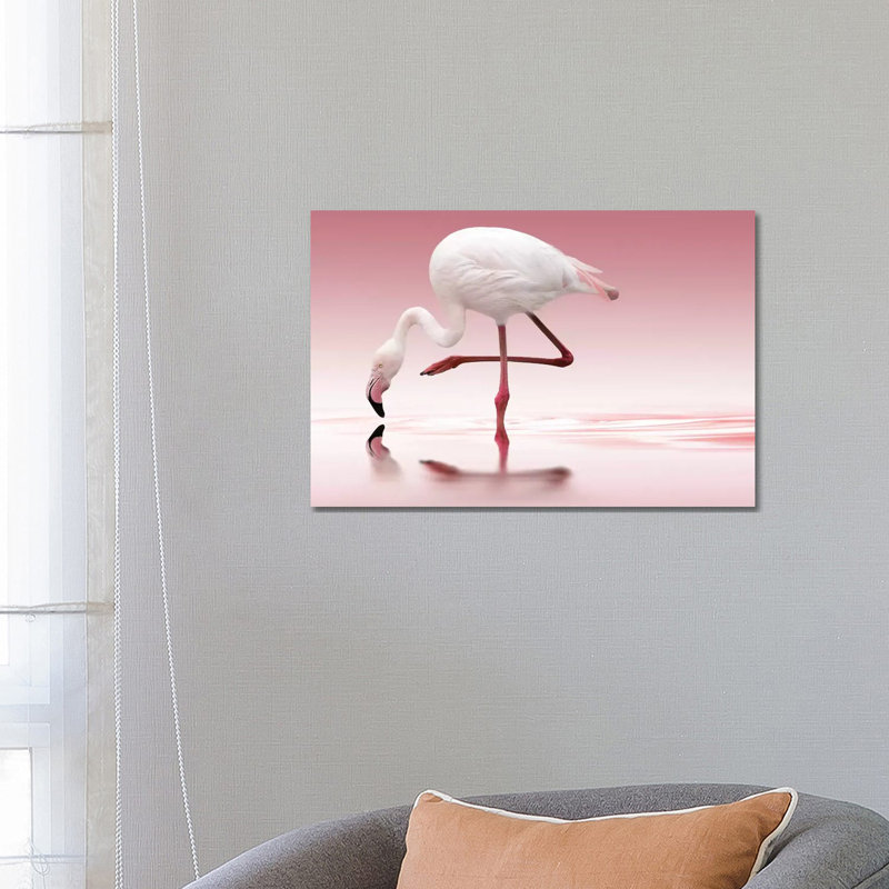 Flamingo 1 Piece Wrapped Canvas Wall Art, 66.04 cm H x 45.72 cm W x 1.91 cm D