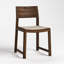 Stickley Saranac Side Chair, Dining Chair, Solid Rustic Walnut, Sustainable Construction, Clothing-Safe, Curved Back and Seat, Stain-Resistant Fabric, 19.5in W x 20in D x 32.5in H, Made in USA