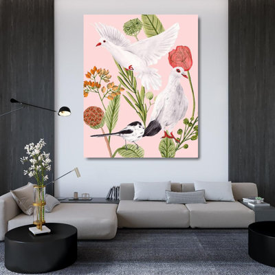 Toile tendue avec châssis Lark Manor ™ Wang, Melissa: Birds in Motion I