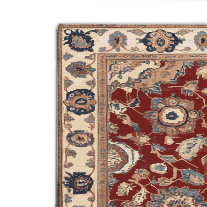 Persian Brown Indoor and Outdoor Area Rug, Rectangle 8' x 10'