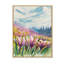 «Crocuses Meadow In Abstract Mountains», art mural traditionnel sur toile-373398434-373398444