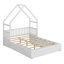 Lit plateforme House avec garde-corps et 2 tiroirs-221406718