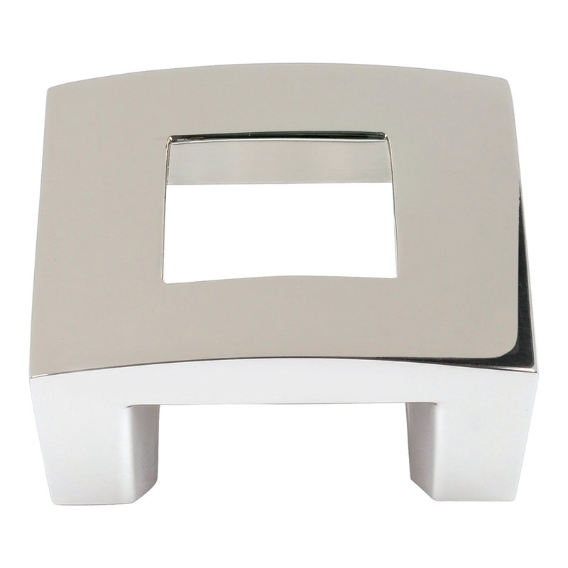 Centinel 1 3/4" Length Square Knob, Polished Nickel