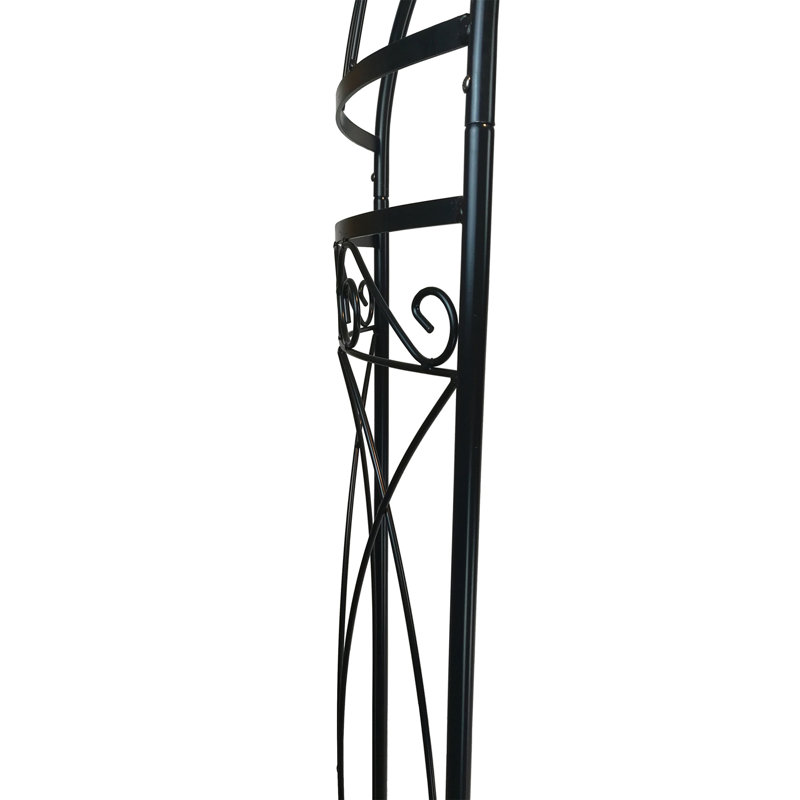 120cm W x 35.6cm D Metal Arbour in Black