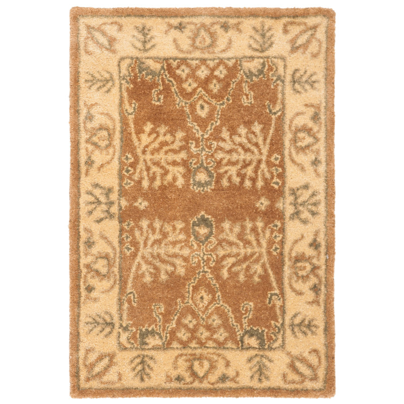 Molter Bergama Hand Tufted Wool Oriental Rug, Rectangle 2' x 3'