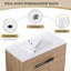 Meuble-lavabo sur pied simple 36,03 po avec comptoir en céramique Brodench-1472285821