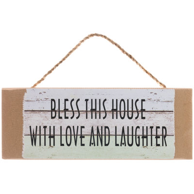 Bless This House Textual Art on Wood