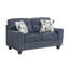 Mobilier de salon contemporain contemporain en tissu de chenille 2 pièces