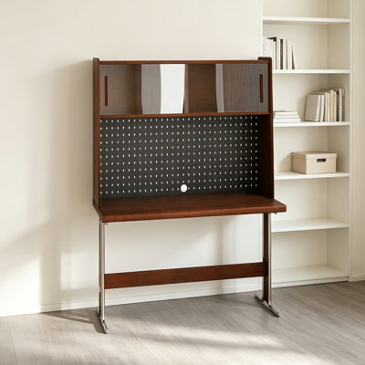Bureau de rangement simple en bois de pin durable